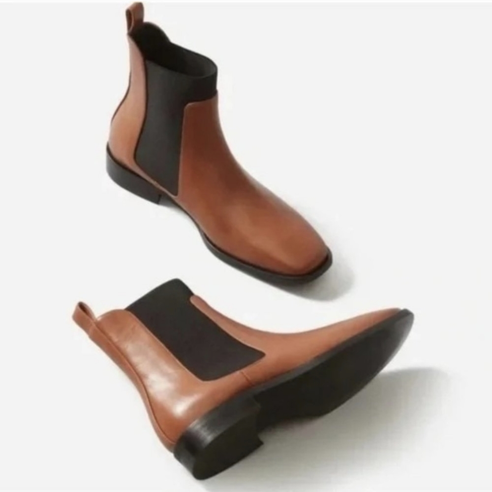 Everlane Square Toe Chealse boots